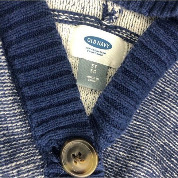 Old Navy Hooded Knit Poncho Sweater Shawl in Blue – Little Wanderer Edition 3T - Picture 5 of 5